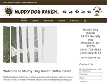 Tablet Screenshot of muddydogranch.com